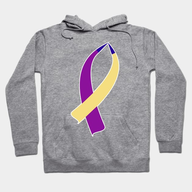 Awareness Ribbon (Bladder Cancer) Hoodie by BlakCircleGirl